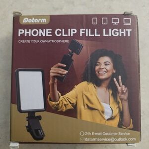 Black Phone Clip Fill Light